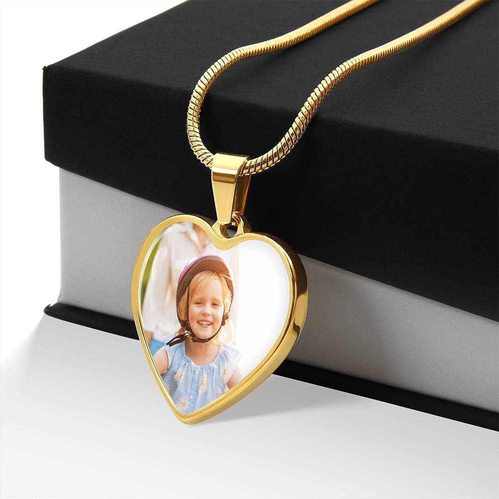 Custom Pet Photo Heart Necklace | Personalized Cat & Dog Memorial Jewelry for Pet Moms