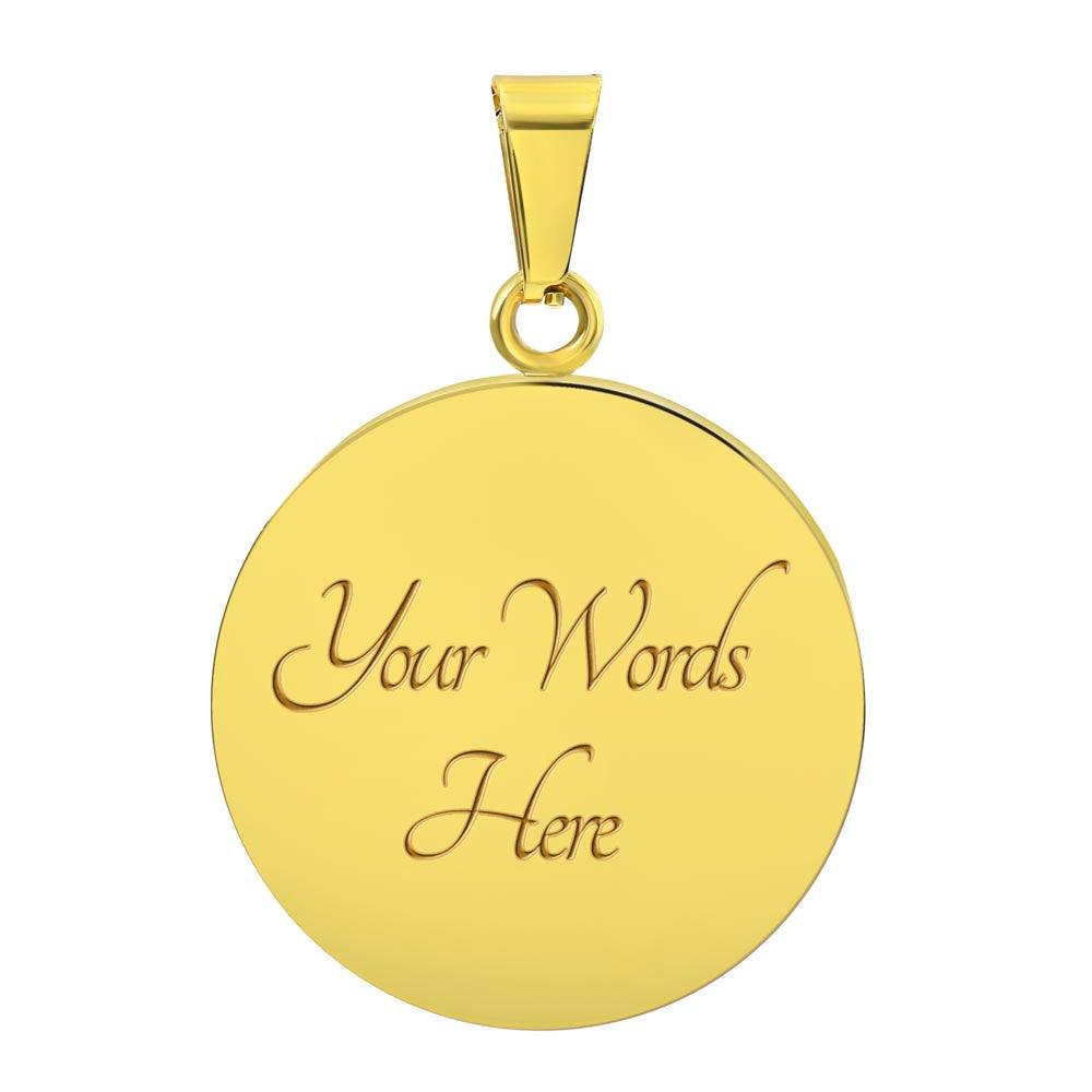 Custom Pet Photo Circle Necklace | Personalized Cat & Dog Memorial Jewelry for Pet Moms